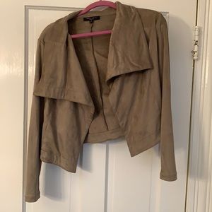 Women’s velvet cropped jacket